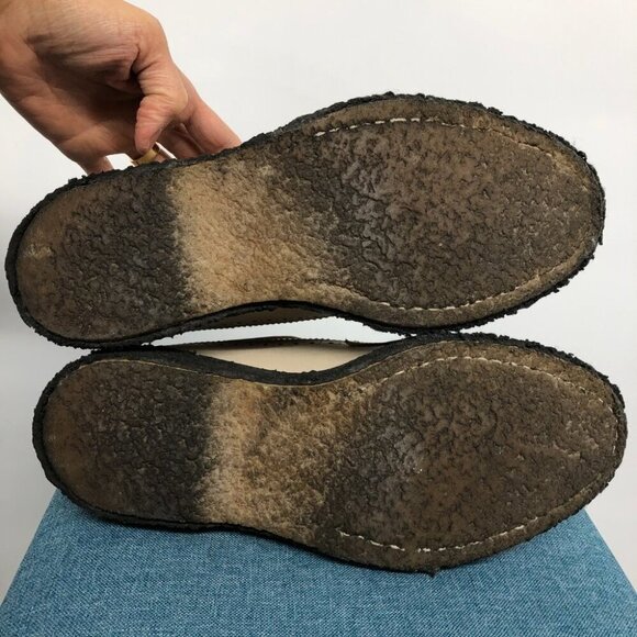 Adieu Paris Beige Black Brogue Casual Dress Shoes Size 10-10.5 - Picture 4 of 16